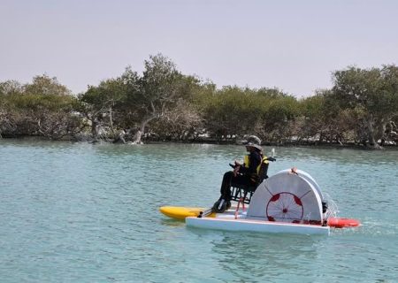 24 ساعت پرماجرا سوار بر نخستین پدل‌برد برقی جنگل حرای‌ قشم