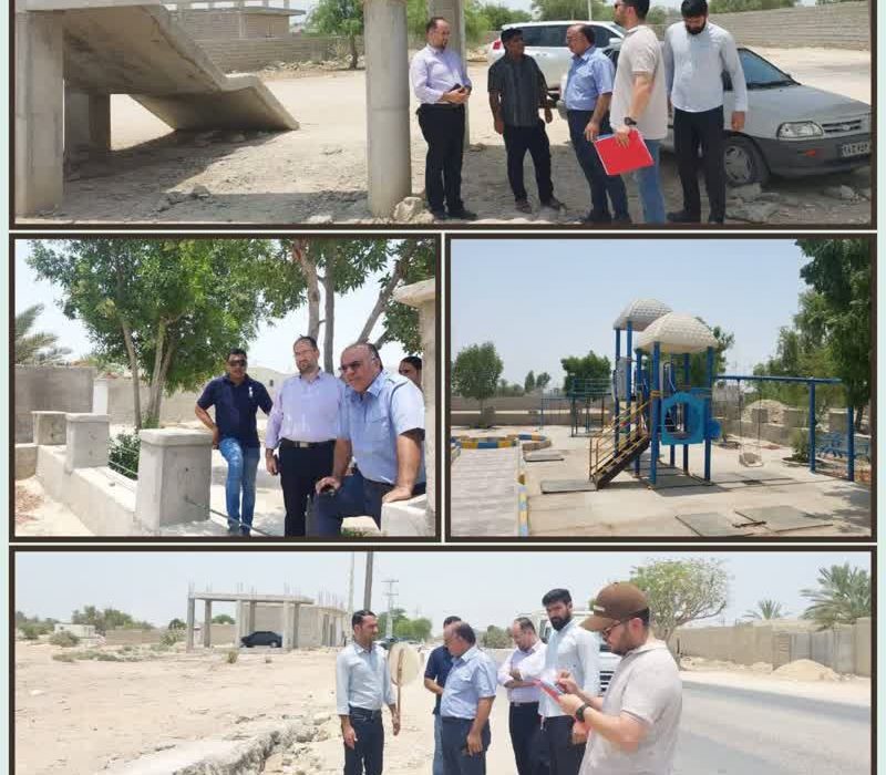 بازدید از پروژه‌های نیمه تمام‌ عمرانی و روند مسکن ملی در ۸ روستای جزیره قشم