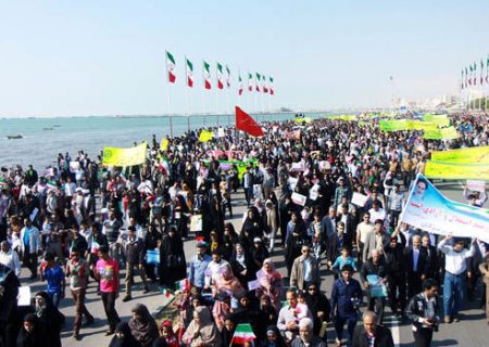 راهپیمایی ۲۲ بهمن در قشم با حضور گسترده مردم برگزار می‌شود