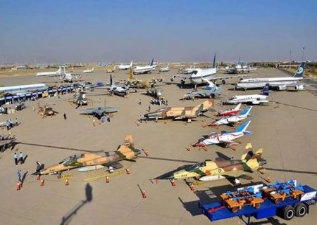 برپایی نمایشگاه صنایع هوایی در پایگاه شهید عبدالکریمی بندرعباس