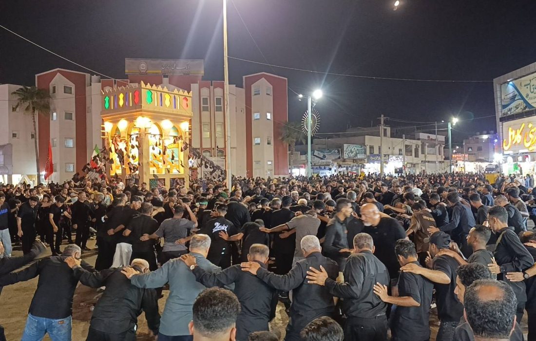اقامه عزای شب تاسوعای حسینی در جزیره قشم