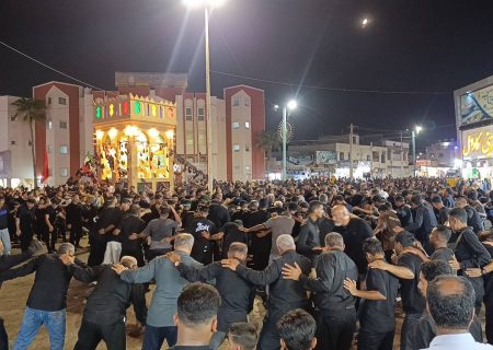 اقامه عزای شب تاسوعای حسینی در جزیره قشم