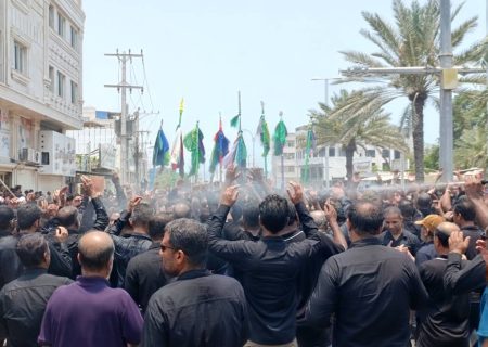 شور عاشورایی در قشم؛ اجتماع بزرگ هیئت‌های عزاداری برگزار شد
