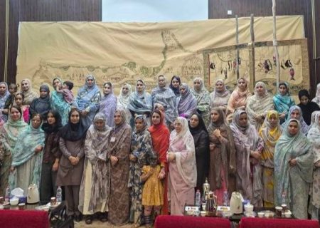 بزرگ‌ترین گلابتون‌دوزی ایران با نقش جزیره قشم رونمایی شد