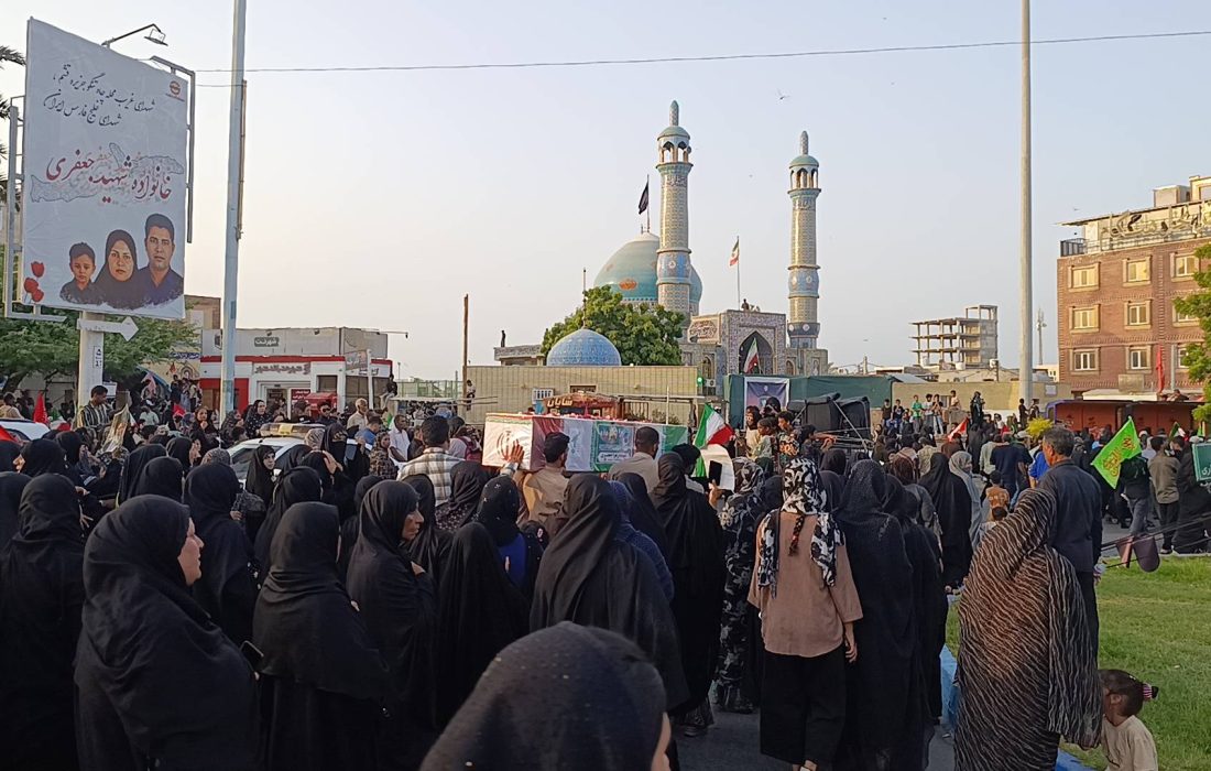 کوچک‌ترین ستاره شهید قشم تشییع شد